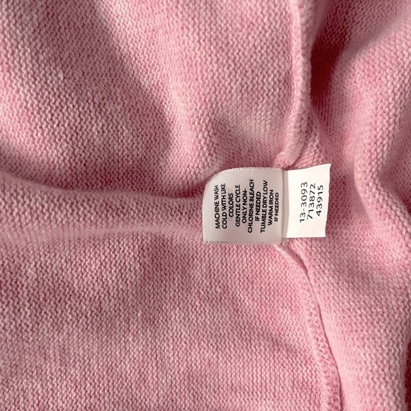 Purejill J.Jill Pink Heather 3/4 Sleeves Light Sweater - Picture 5 of 6